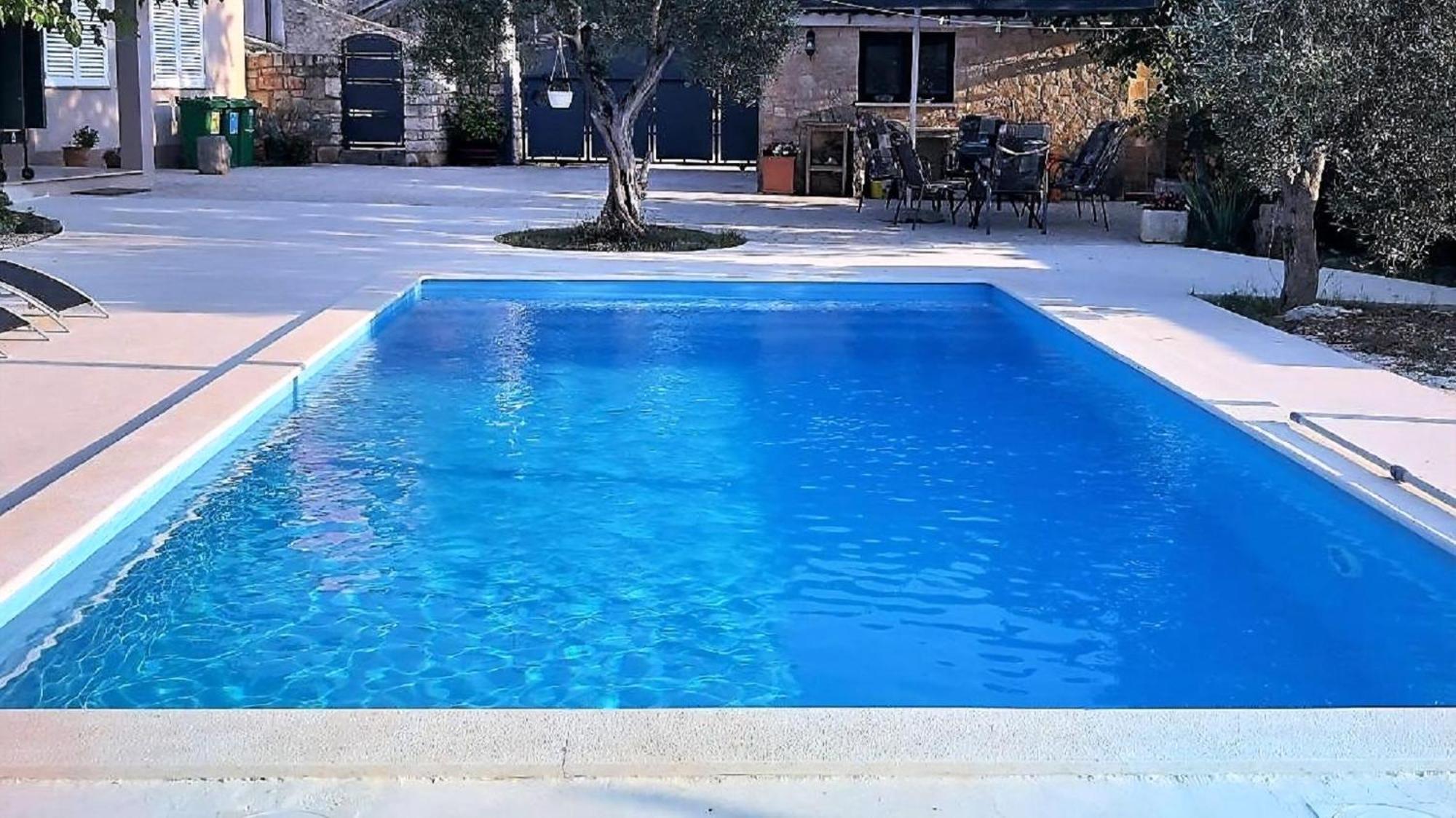 Ferienhaus Aqua Mit Pool Jadreški Exterior foto